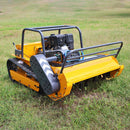 Heavy-Duty 459CC Commercial Remote-Controlled Hybrid Mower (SAK68124) - Saksby Wholesale - Lifestyle Front Right View