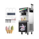 Heavy-Duty 45L/H 3-Flavor Dual Compressor Commercial Soft Serve Ice Cream Machine (SAK43195) - Saksby Wholesale - Accessories Included