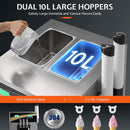 Heavy-Duty 45L/H 3-Flavor Dual Compressor Commercial Soft Serve Ice Cream Machine (SAK43195) - Saksby Wholesale - Large Hoppers For Various Flavors