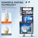 Heavy-Duty 45L/H 3-Flavor Dual Compressor Commercial Soft Serve Ice Cream Machine (SAK43195) - Saksby Wholesale - Puffing Technology Feature