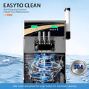 Heavy-Duty 45L/H 3-Flavor Dual Compressor Commercial Soft Serve Ice Cream Machine (SAK43195) - Saksby Wholesale - Self-Cleaning Feature
