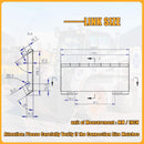 Heavy-Duty 46-Inch Drum Forestry Skid Steer Mulcher Attachment (SAK30495) - Saksby Wholesale - Link Size