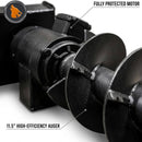 Heavy-Duty 48-Inch Skid Steer Attachment Trencher With Auger (SAK16842) - Saksby Wholesale - Motor And Auger View