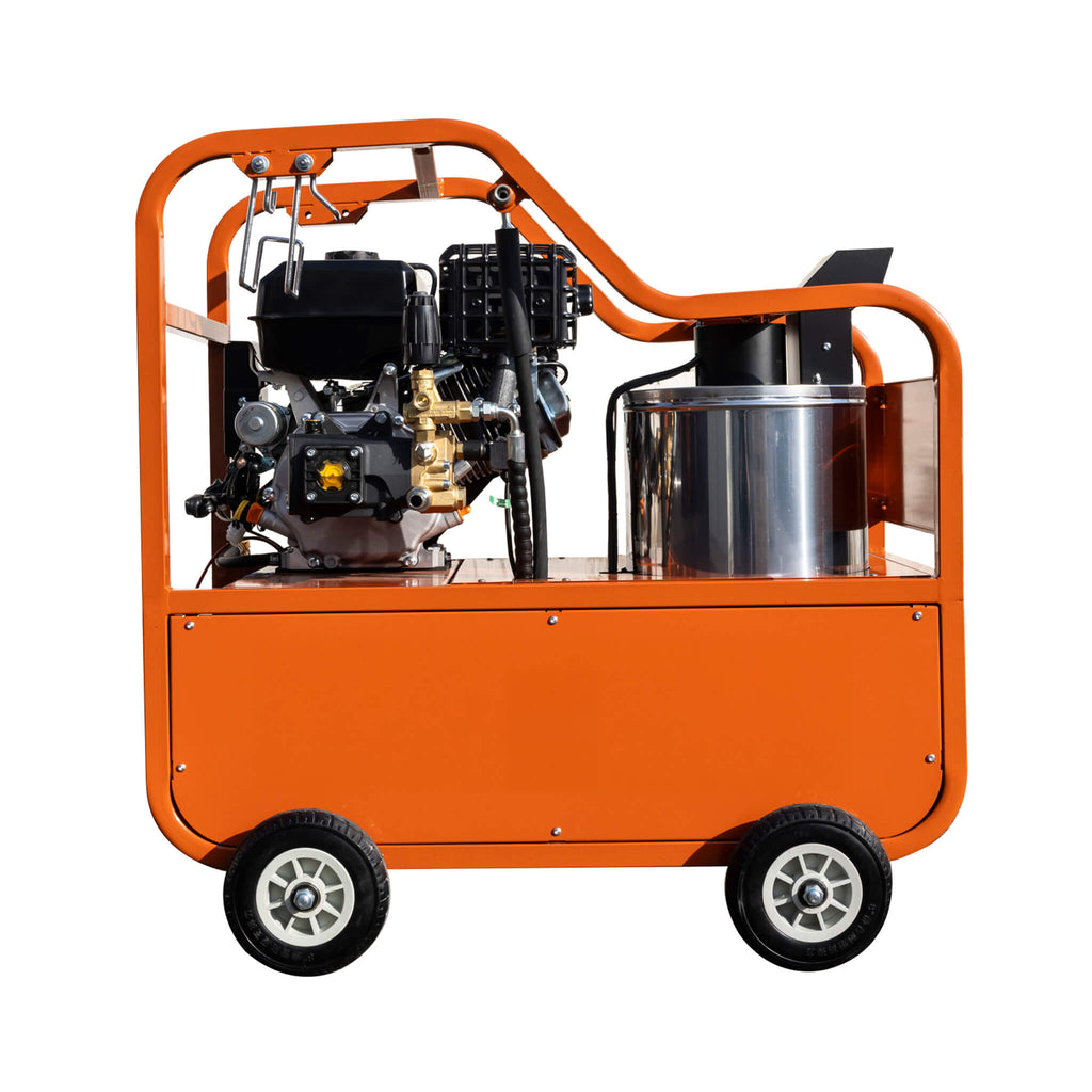 Heavy-Duty 4GPM 4000PSI Commercial Portable Hot Water Pressure Power Washer (SAK26013) - Saksby Wholesale - Front View
