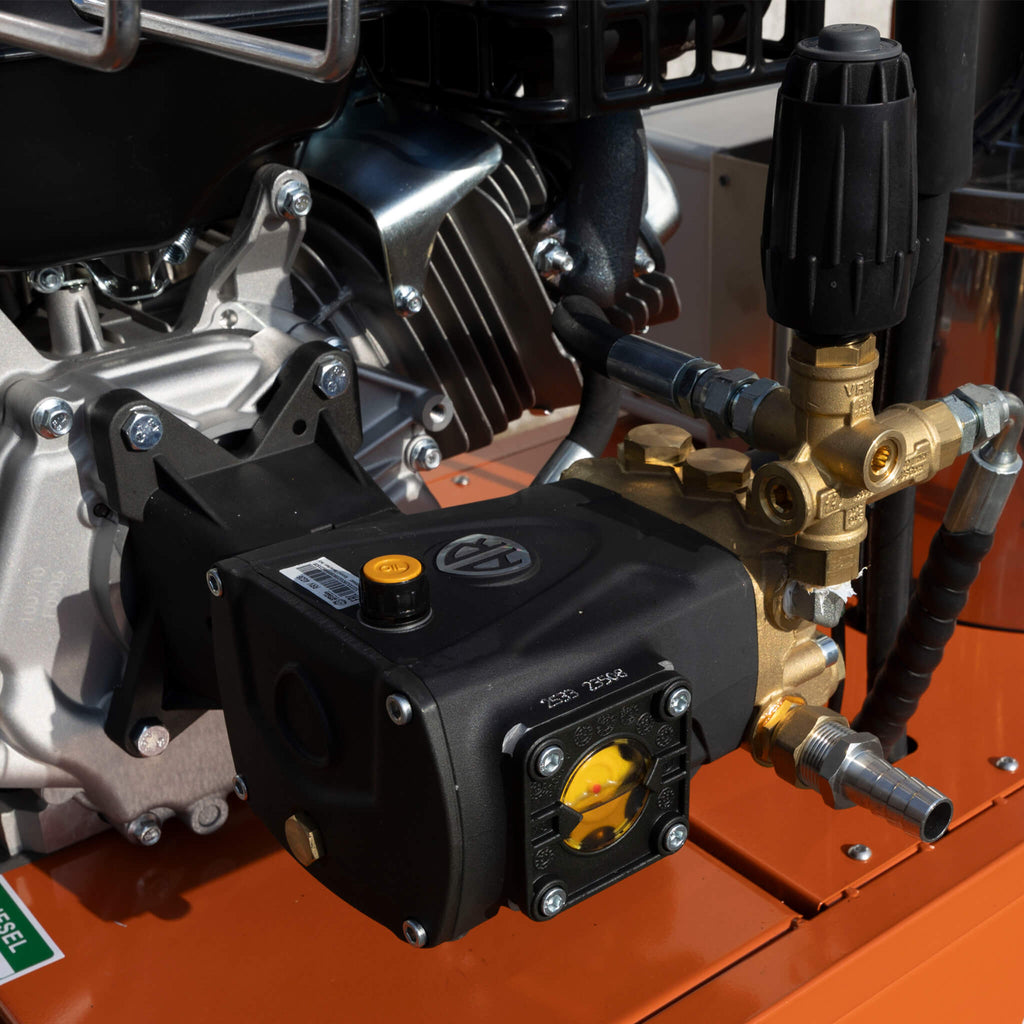 Heavy-Duty 4GPM 4000PSI Commercial Portable Hot Water Pressure Power Washer (SAK26013) - Saksby Wholesale - Pump View