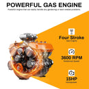 Heavy-Duty 5-Inch 420CC 15HP Towable Gas Wood Chipper Shredder Mulcher (SAK17493) - Saksby Wholesale - Gas Engine