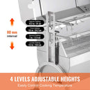 Heavy Duty 52W Spit Roaster Rotisserie BBQ Grill For Pig Lamb And Chicken SAK59286 Saksby - 4 Levels Adjustable Height