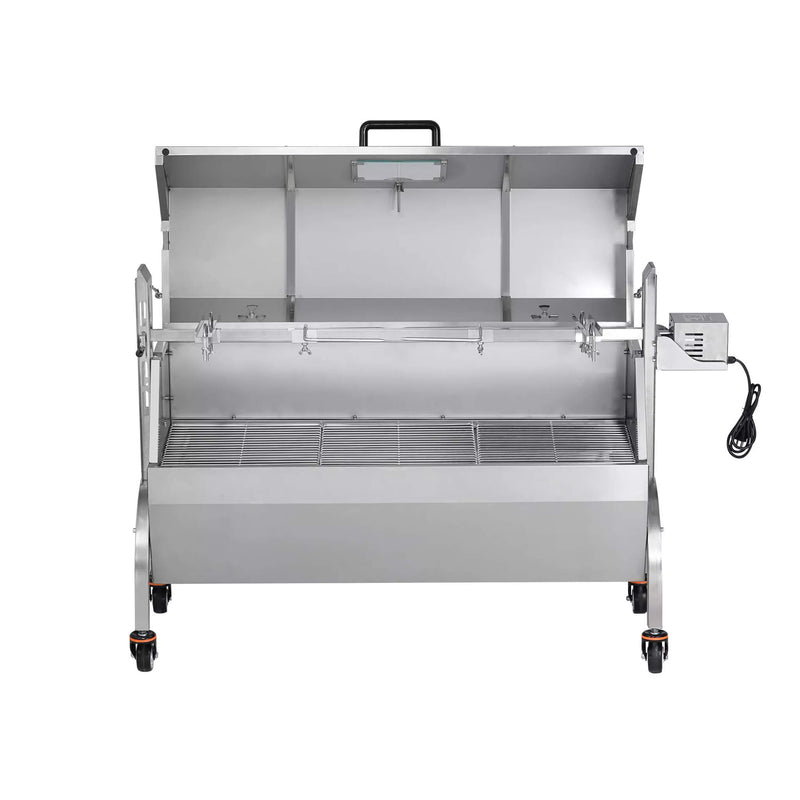 Heavy Duty 52W Spit Roaster Rotisserie BBQ Grill For Pig Lamb And Chicken SAK59286 Saksby - Front View
