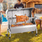 Heavy Duty 52W Spit Roaster Rotisserie BBQ Grill For Pig Lamb And Chicken SAK59286 Saksby - Lifestyle With People