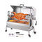 Heavy Duty 52W Spit Roaster Rotisserie BBQ Grill For Pig Lamb And Chicken SAK59286 Saksby - With Meat And Accessories