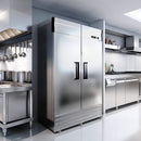 Heavy Duty 54 Inch 2-Door Stainless Steel Commercial Freezer With OmniSmart Temperature Control (SAK911765) - Saksby Wholesale - Lifestyle