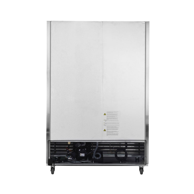 Heavy Duty 54" Stainless Steel 2-Door Reach-In Upright Commercial Freezer (SAK66598) - Saksby Wholesale - Back View
