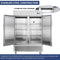 Heavy Duty 54" Stainless Steel 2-Door Reach-In Upright Commercial Freezer (SAK66598) - Saksby Wholesale - Stainless Steel Construction