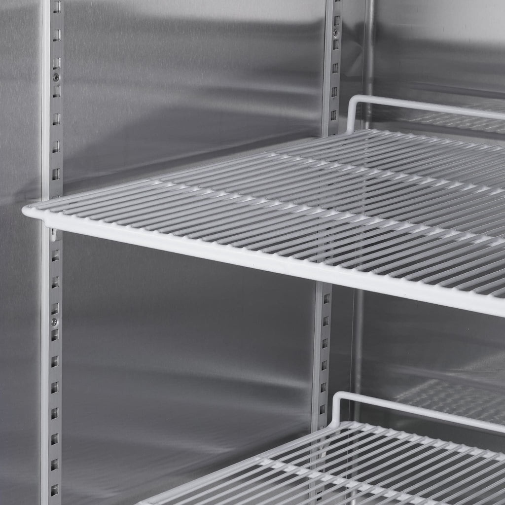 Heavy Duty 54" Stainless Steel 2-Door Reach-In Upright Commercial Freezer (SAK66598) - Saksby Wholesale - Door Handle