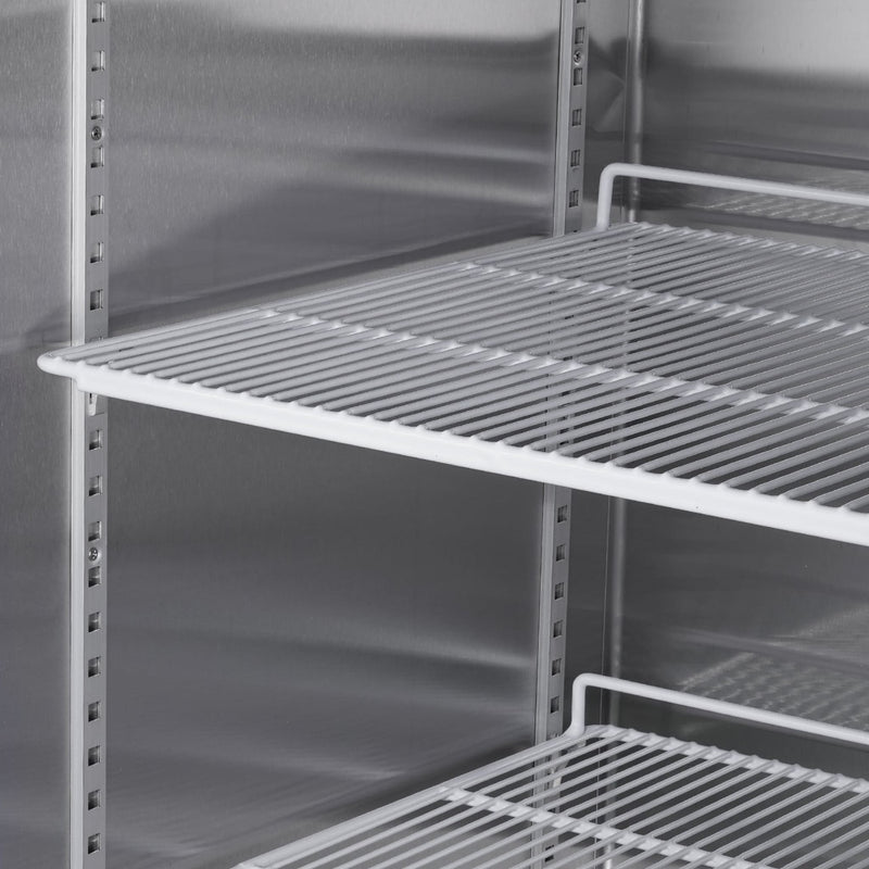 Heavy Duty 54" Stainless Steel 2-Door Reach-In Upright Commercial Freezer (SAK66598) - Saksby Wholesale - Door Handle