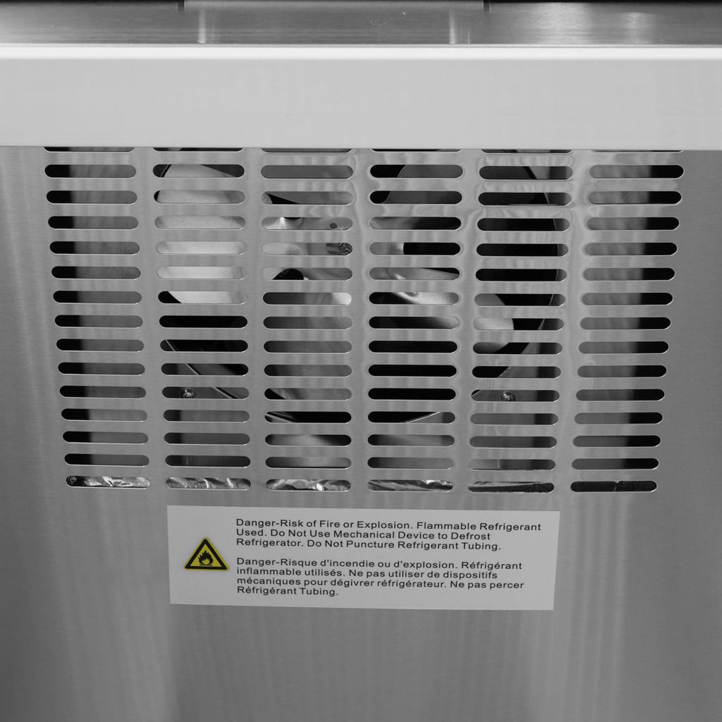 Heavy Duty 54" Stainless Steel 2-Door Reach-In Upright Commercial Freezer (SAK66598) - Saksby Wholesale - Fan System