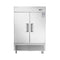 Heavy Duty 54" Stainless Steel 2-Door Reach-In Upright Commercial Freezer (SAK66598) - Saksby Wholesale - Front View