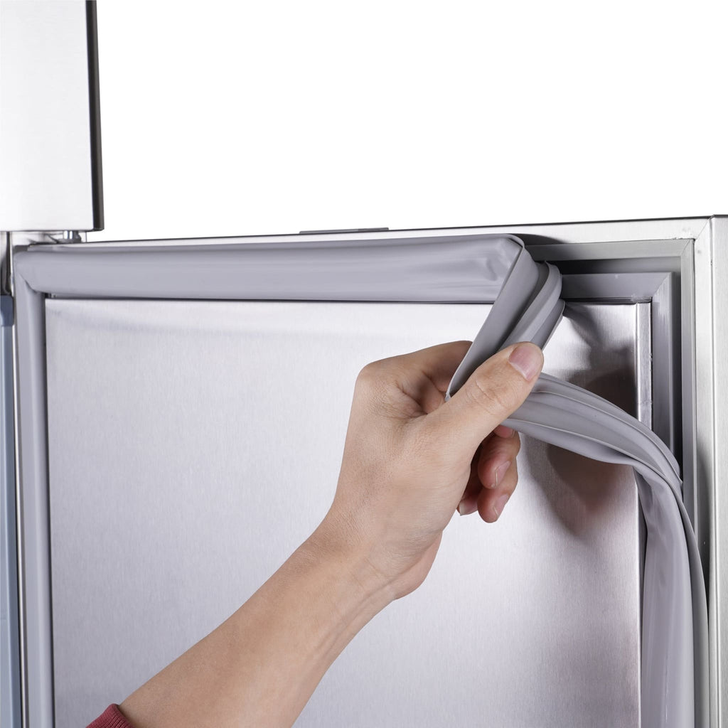  Heavy Duty 54" Stainless Steel 2-Door Reach-In Upright Commercial Freezer (SAK66598) - Saksby Wholesale - Gray Rubber Door Gasket
