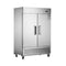 Heavy Duty 54" Stainless Steel 2-Door Reach-In Upright Commercial Freezer (SAK66598) - Saksby Wholesale - White Background
