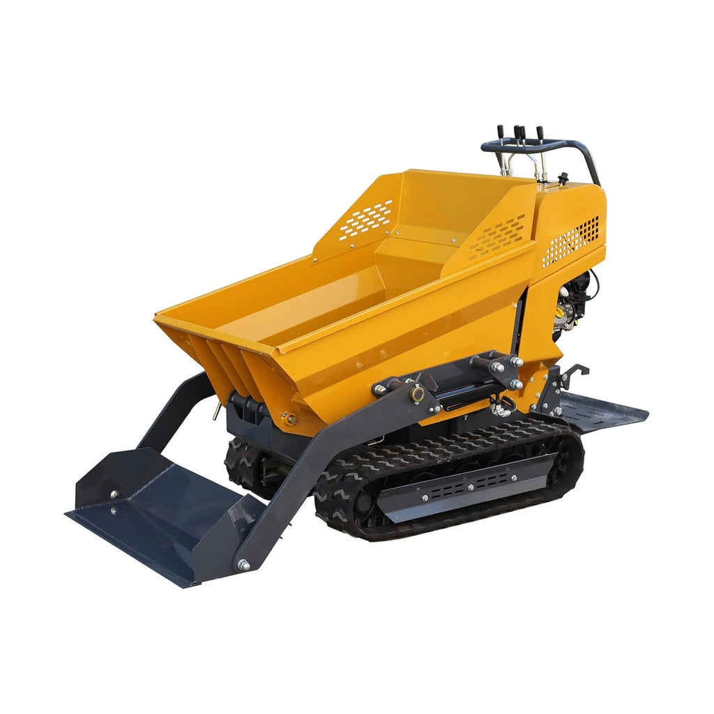 Heavy-Duty 6.5HP 1100LBS Tracked Hydraulic Dumper With Shovel (SAK62780)