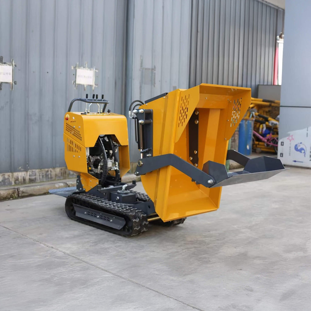 Heavy-Duty 6.5HP 1100LBS Tracked Hydraulic Dumper With Shovel (SAK62780)