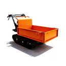 Heavy-Duty 6.5HP 208CC Gas Track Barrow, 660 LBS (SAK49713) - Saksby Wholesale - Back Side View