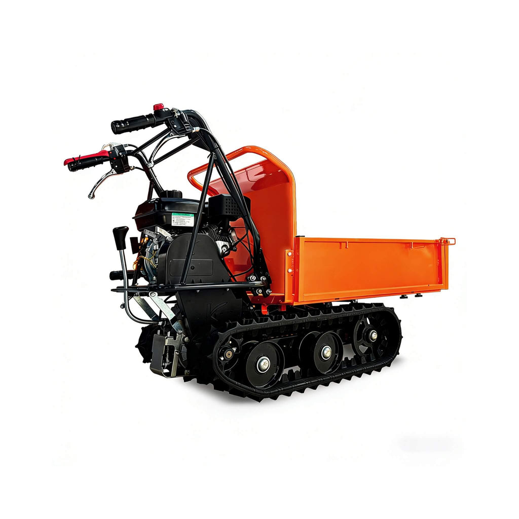 Heavy-Duty 6.5HP 208CC Gas Track Barrow, 660 LBS (SAK49713) - Saksby Wholesale - BAck Side View
