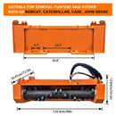 Heavy-Duty 60-Inch Hydraulic Skid Steer Loader Forestry Mulcher Attachment (SAK76249)