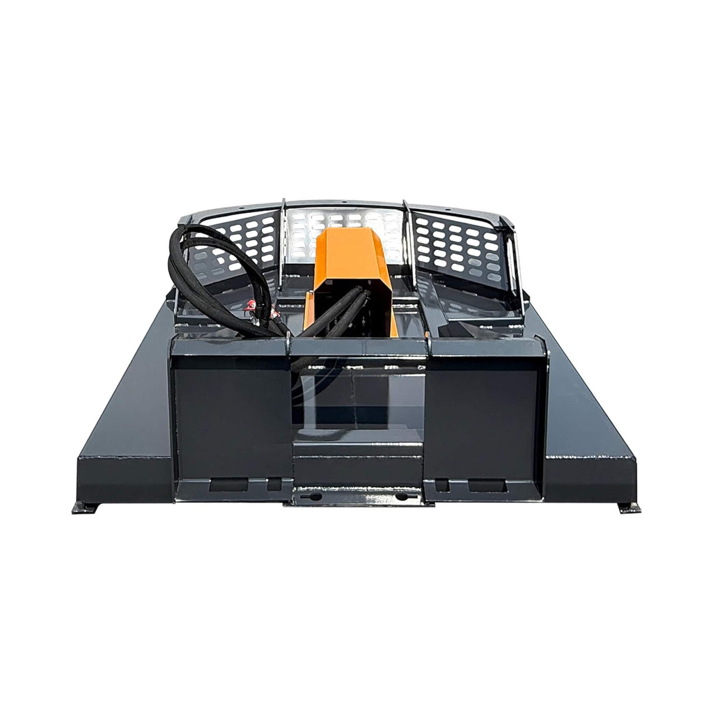 Heavy-Duty 66-Inch Open Front Deck Skid Steer Brush Cutter Attachment With 3 Steel Blades (SAK53108)