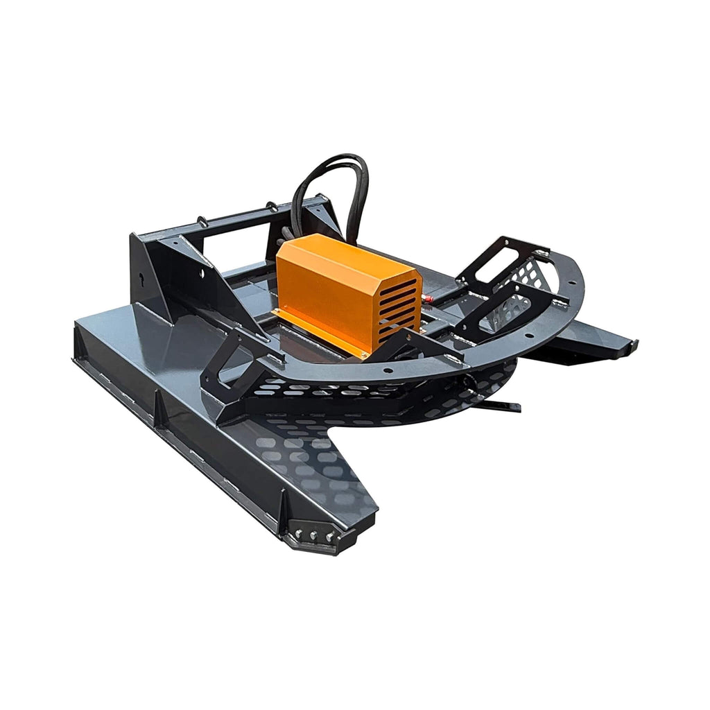 Heavy-Duty 66-Inch Open Front Deck Skid Steer Brush Cutter Attachment With 3 Steel Blades (SAK53108)