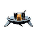 Heavy-Duty 66-Inch Open Front Deck Skid Steer Brush Cutter Attachment With 3 Steel Blades (SAK53108)