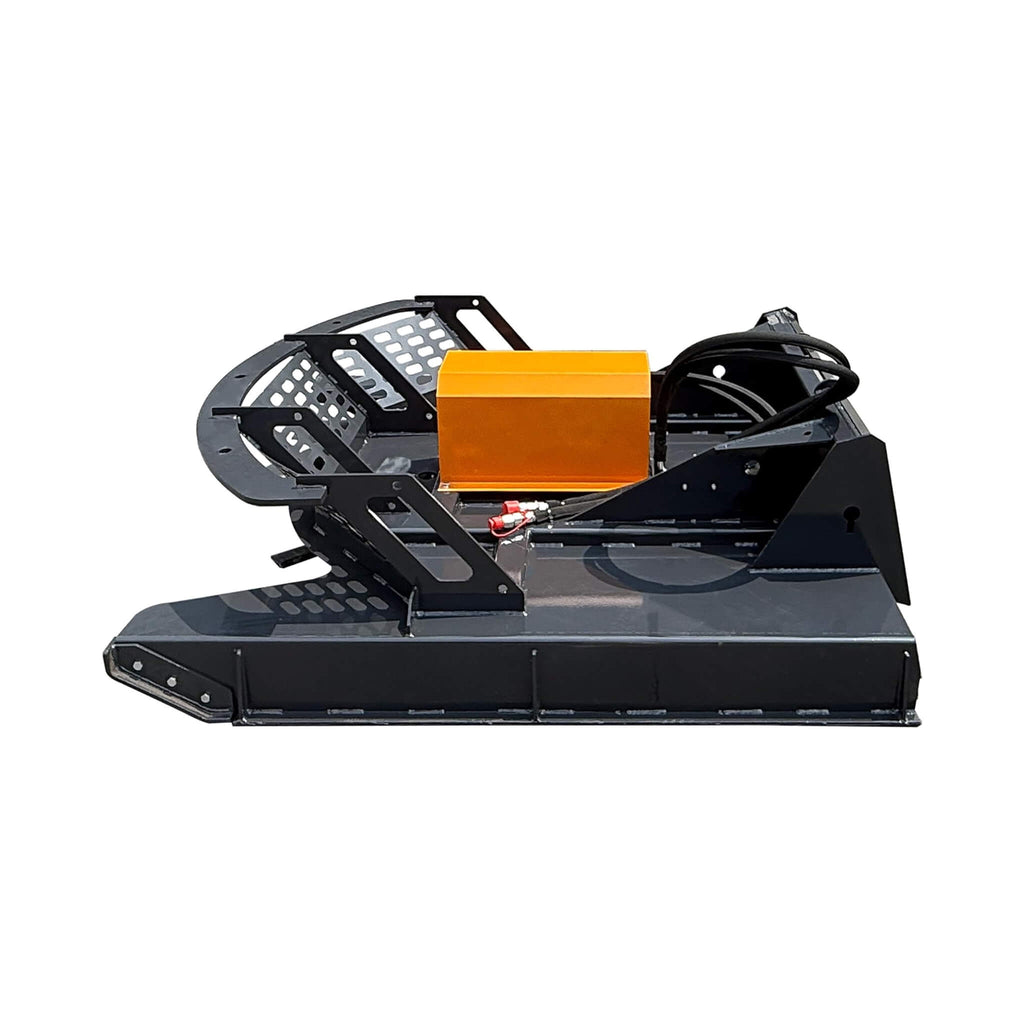 Heavy-Duty 66-Inch Open Front Deck Skid Steer Brush Cutter Attachment With 3 Steel Blades (SAK53108)