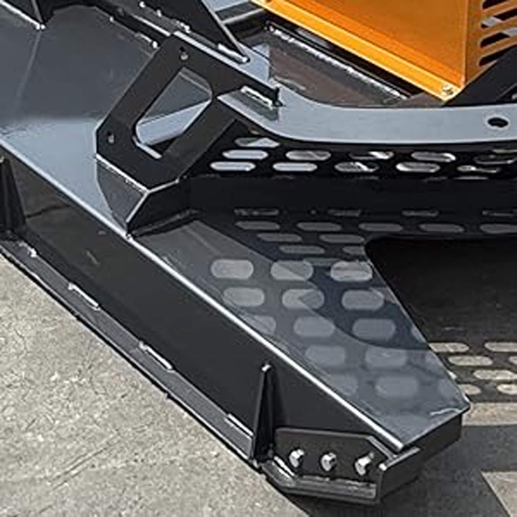 Heavy-Duty 66-Inch Open Front Deck Skid Steer Brush Cutter Attachment With 3 Steel Blades (SAK53108)