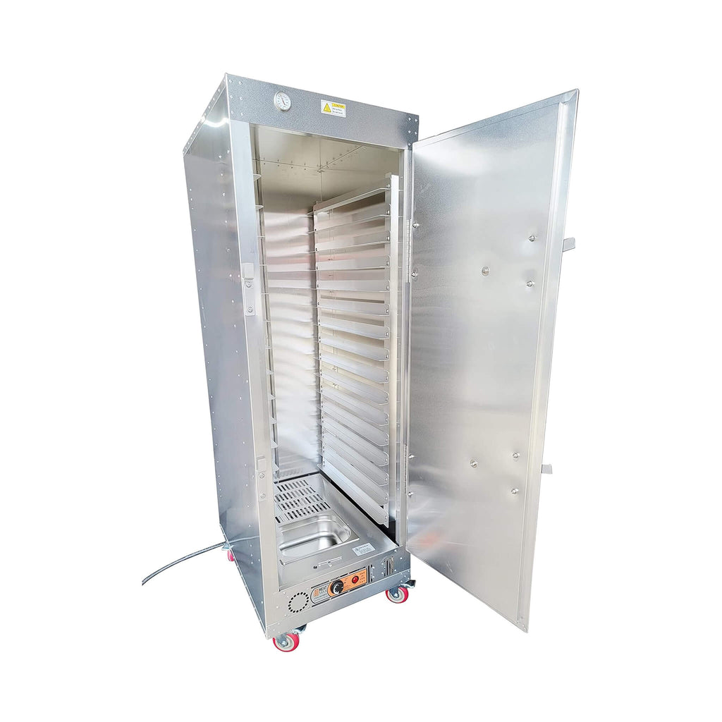 Heavy-Duty 6FT Fully-Insulated Commercial Food Warmer Holding Cabinet For Full Size Sheet Pans (SAK75190) - Saksby Wholesale - Front Right View With Door Opened