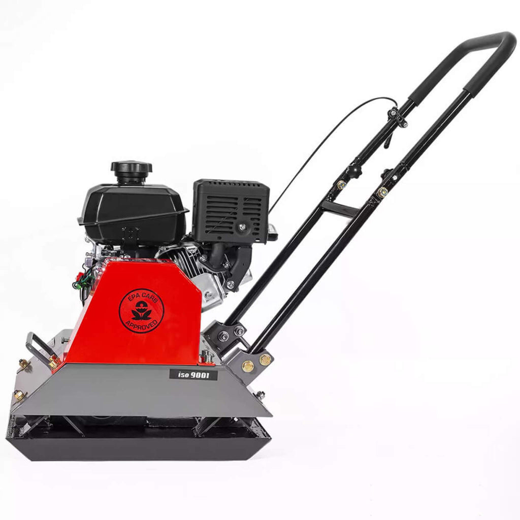 Heavy Duty 6HP Industrial Gas-Powered Quad Clean Vibratory Plate Dirt Soil Road Compactor (SAK97512) SAKSBY - Left Side View