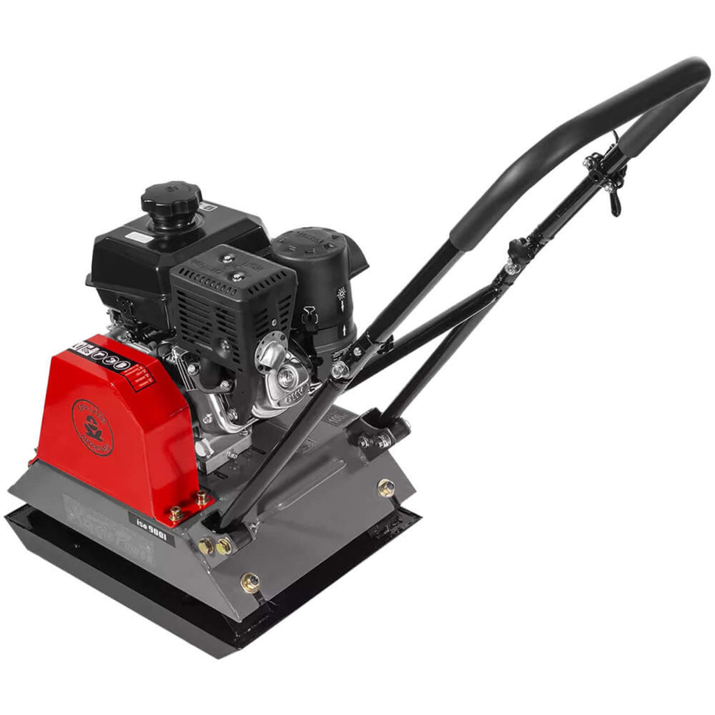 Heavy Duty 6HP Industrial Gas-Powered Quad Clean Vibratory Plate Dirt Soil Road Compactor (SAK97512) SAKSBY - Rear Left Corner View