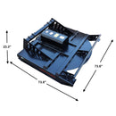 Heavy-Duty 72-Inch Hydraulic Brush Mower Skid Steer Attachment (SAK96502) - Saksby Wholesale - Dimensions
