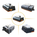 Heavy-Duty 72-Inch Hydraulic Drive Broom Sweeper Skid Steer Attachment With Water Tank (SAK80614) - Saksby Wholesale - Different Views