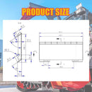 Heavy-Duty 72-Inch Hydraulic Forestry Mulcher Skid Steer Loader Attachment (SAK39168) - Saksby Wholesale - Dimensions