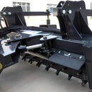 Heavy-Duty 72-Inch Hydraulic Soil Power Rake Skid Steer Attachment (SAK41827) - Saksby Wholesale - Lifestyle Back Right View