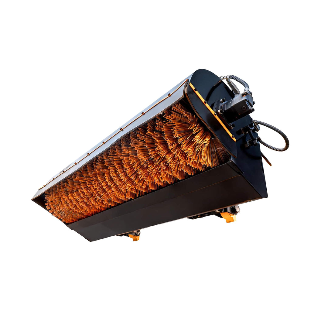 Heavy-Duty 72-Inch Industrial Skid Steer Sweeper Attachment (SAK87013) - Saksby Wholesale - Bottom View