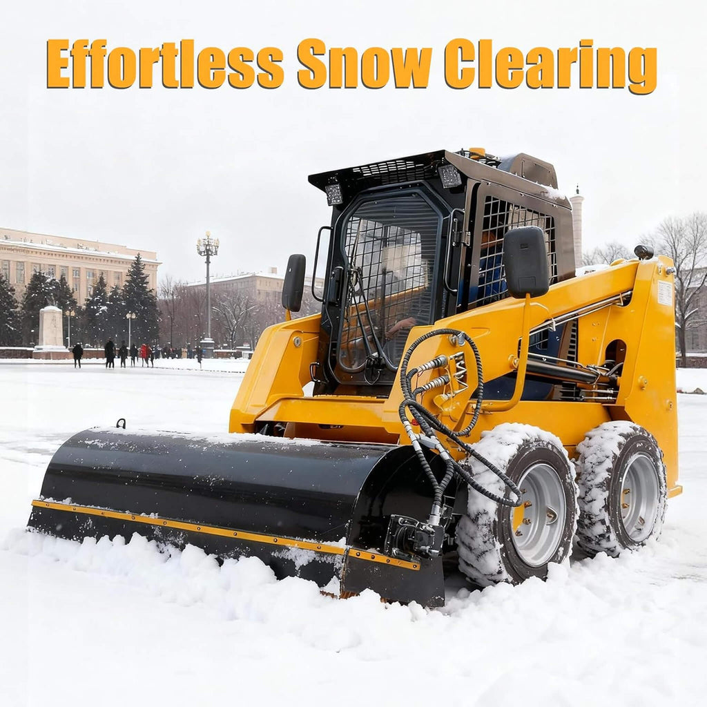 Heavy-Duty 72-Inch Industrial Skid Steer Sweeper Attachment (SAK87013) - Saksby Wholesale - Performance