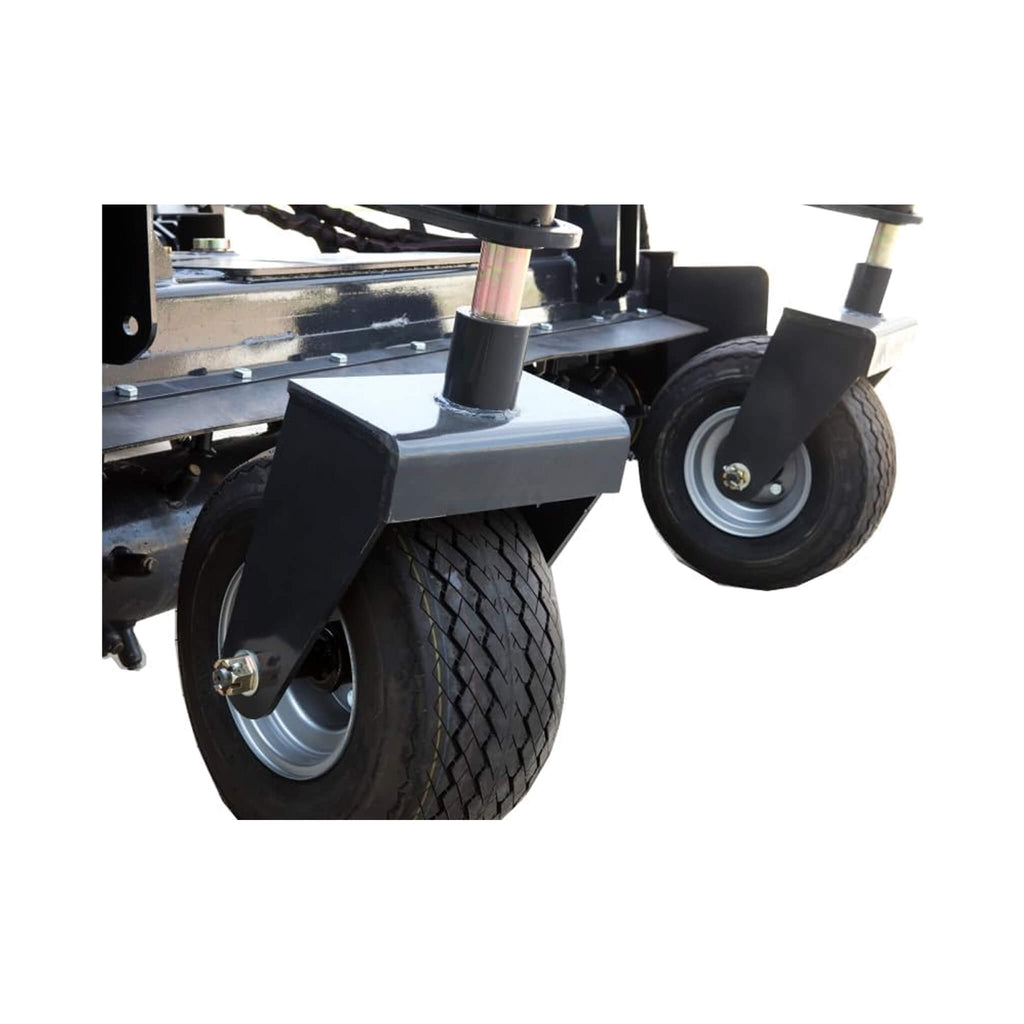 Heavy-Duty 72-Inch Industrial Soil Power Rake Skid Steer Attachment (SAK63905) - Saksby Wholesale - Front Wheels
