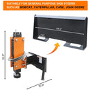 Heavy-Duty 750 FT-LB Hydraulic Skid Steer Pile Hammer Attachment (SAK59134) - Saksby Wholesale - Dimensions