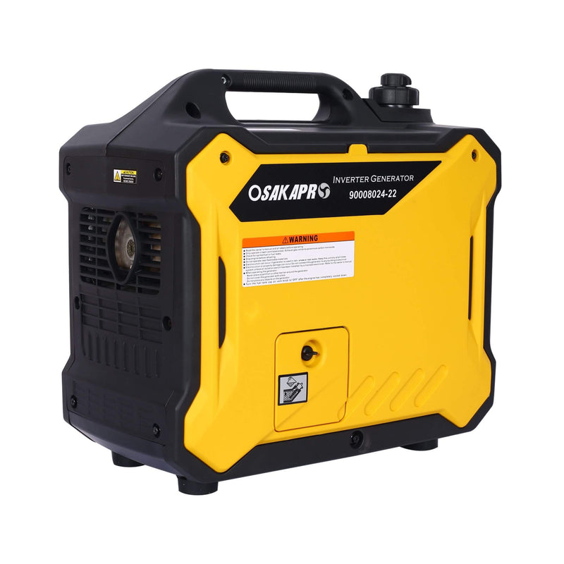 Heavy Duty 79.7CC Ultra Quiet 2000W Inverter Portable Generator (SAK75290) - Saksby Wholesale - Back Side View Details