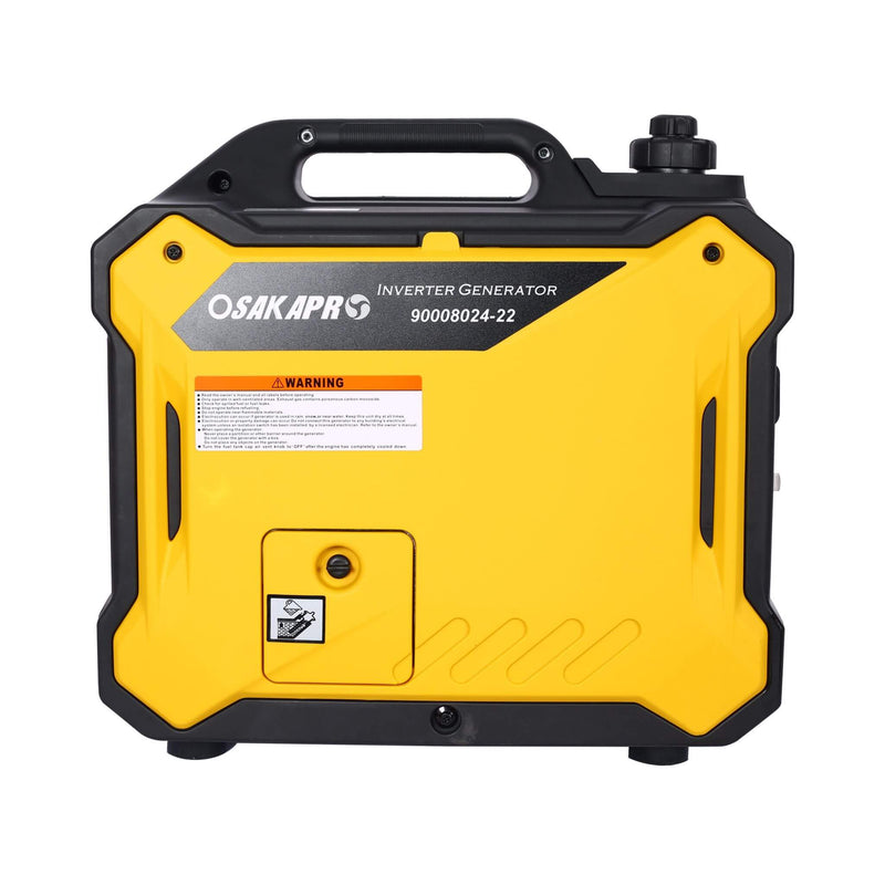 Heavy Duty 79.7CC Ultra Quiet 2000W Inverter Portable Generator (SAK75290) - Saksby Wholesale - Back View