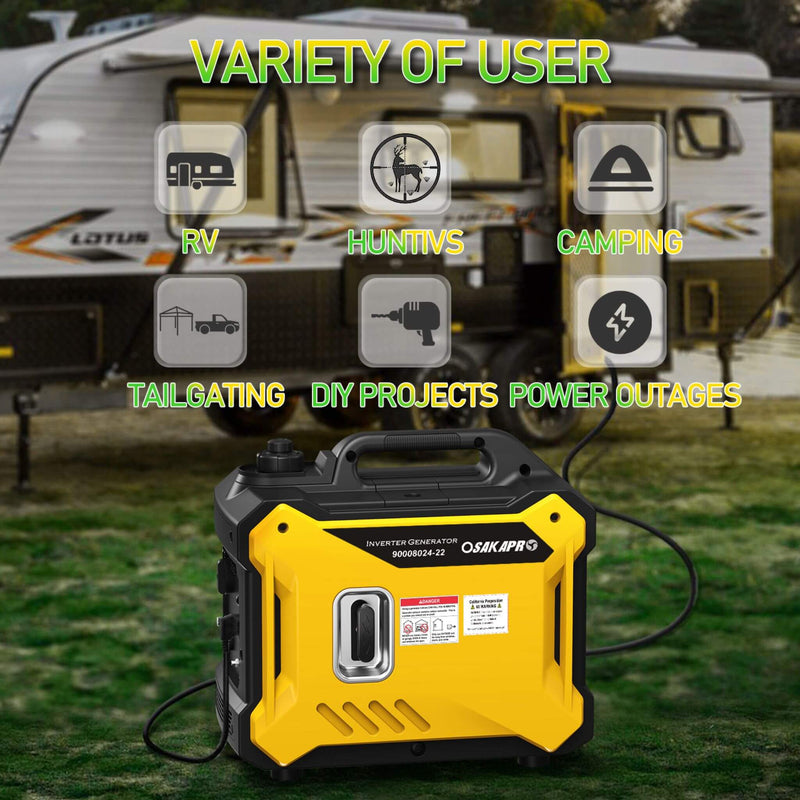 Heavy Duty 79.7CC Ultra Quiet 2000W Inverter Portable Generator (SAK75290) - Saksby Wholesale - Feature