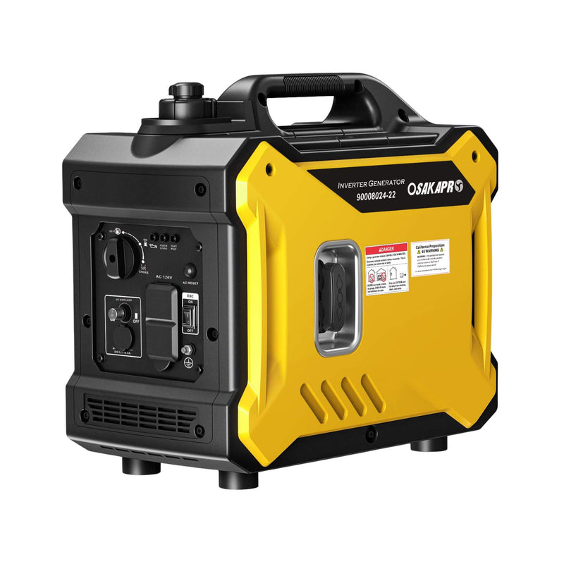 Heavy Duty 79.7CC Ultra Quiet 2000W Inverter Portable Generator (SAK75290) - Saksby Wholesale - Side View White Background