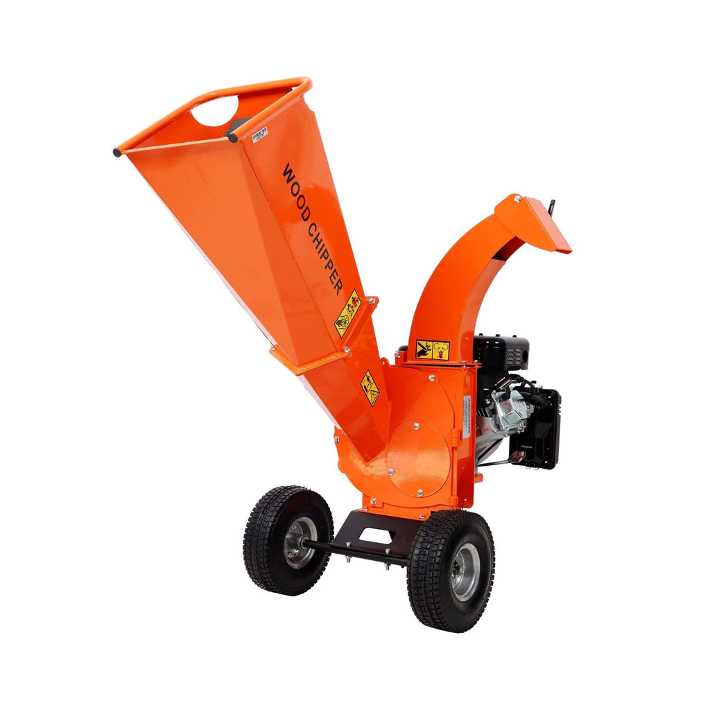 Heavy-Duty 7HP 212CC Gas Wood Chipper Shredder Mulcher (SAK59184) - Saksby Wholesale - Back View