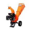 Heavy-Duty 7HP 212CC Gas Wood Chipper Shredder Mulcher (SAK59184) - Saksby Wholesale - Front Side View